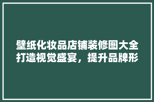 壁纸化妆品店铺装修图大全打造视觉盛宴，提升品牌形象  第1张
