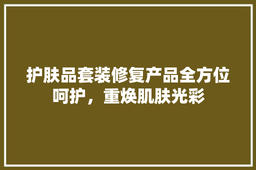 护肤品套装修复产品全方位呵护，重焕肌肤光彩  第1张