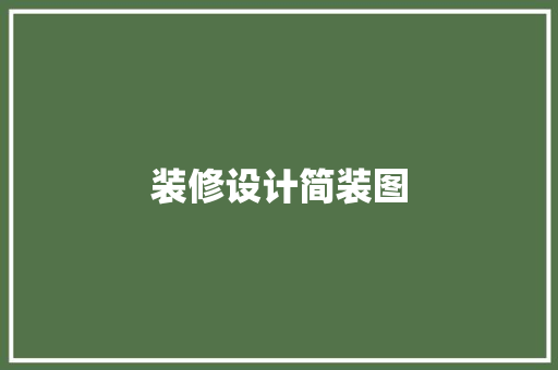 装修设计简装图