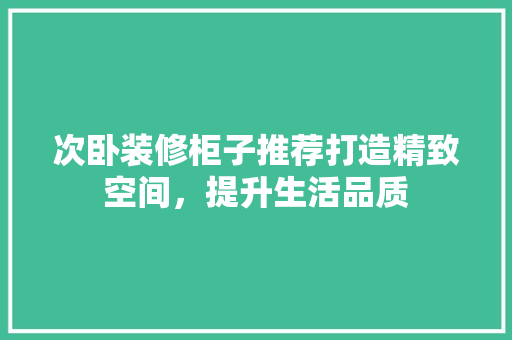 次卧装修柜子推荐打造精致空间，提升生活品质