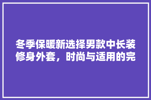 冬季保暖新选择男款中长装修身外套，时尚与适用的完美结合