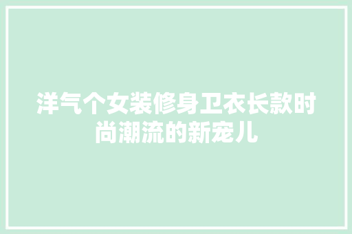 洋气个女装修身卫衣长款时尚潮流的新宠儿