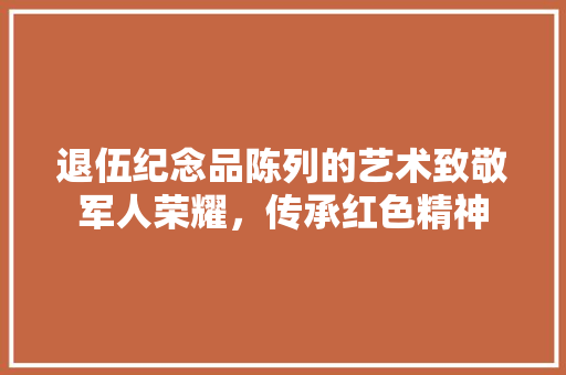 退伍纪念品陈列的艺术致敬军人荣耀，传承红色精神