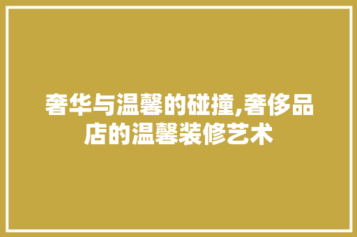 奢华与温馨的碰撞,奢侈品店的温馨装修艺术