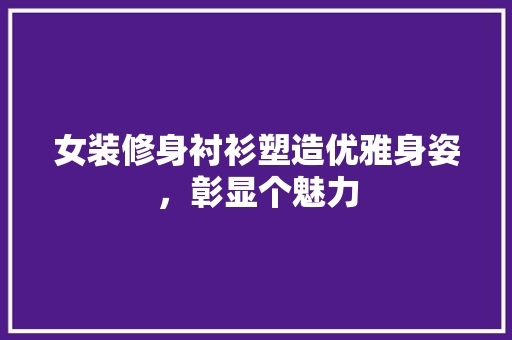 女装修身衬衫塑造优雅身姿，彰显个魅力  第1张